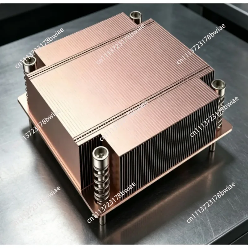 New 1U Passive Fanless CPU Cooler for LGA1700 Socket, 78x78mm, 200W TDP Heat Sink for Server PC