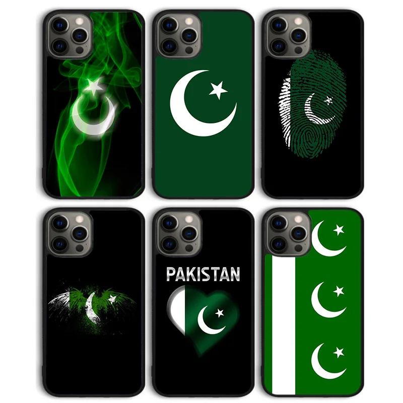 Pakistan Flag Banner Phone Case Back Cover for iPhone 16 15 SE2020 14 13 11 12 Pro Max mini XS XR X PlusS Shell Coque