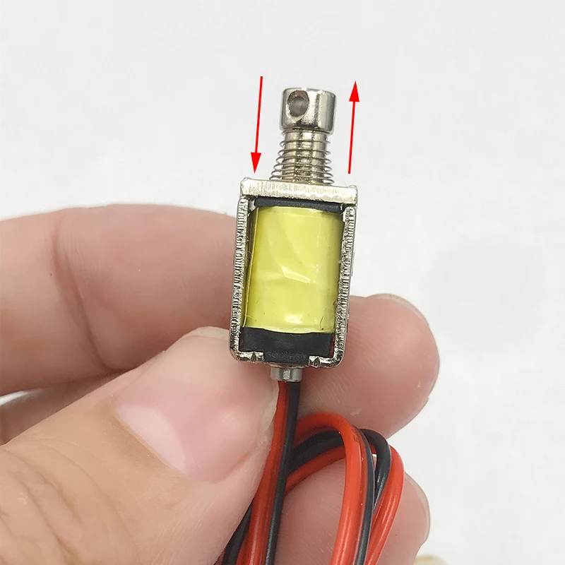 DC 3V 5V  9V 12V Frame Through Type Solenoid Electromagnet Tiny Push-Pull Square Electromagnet 4mm Stroke