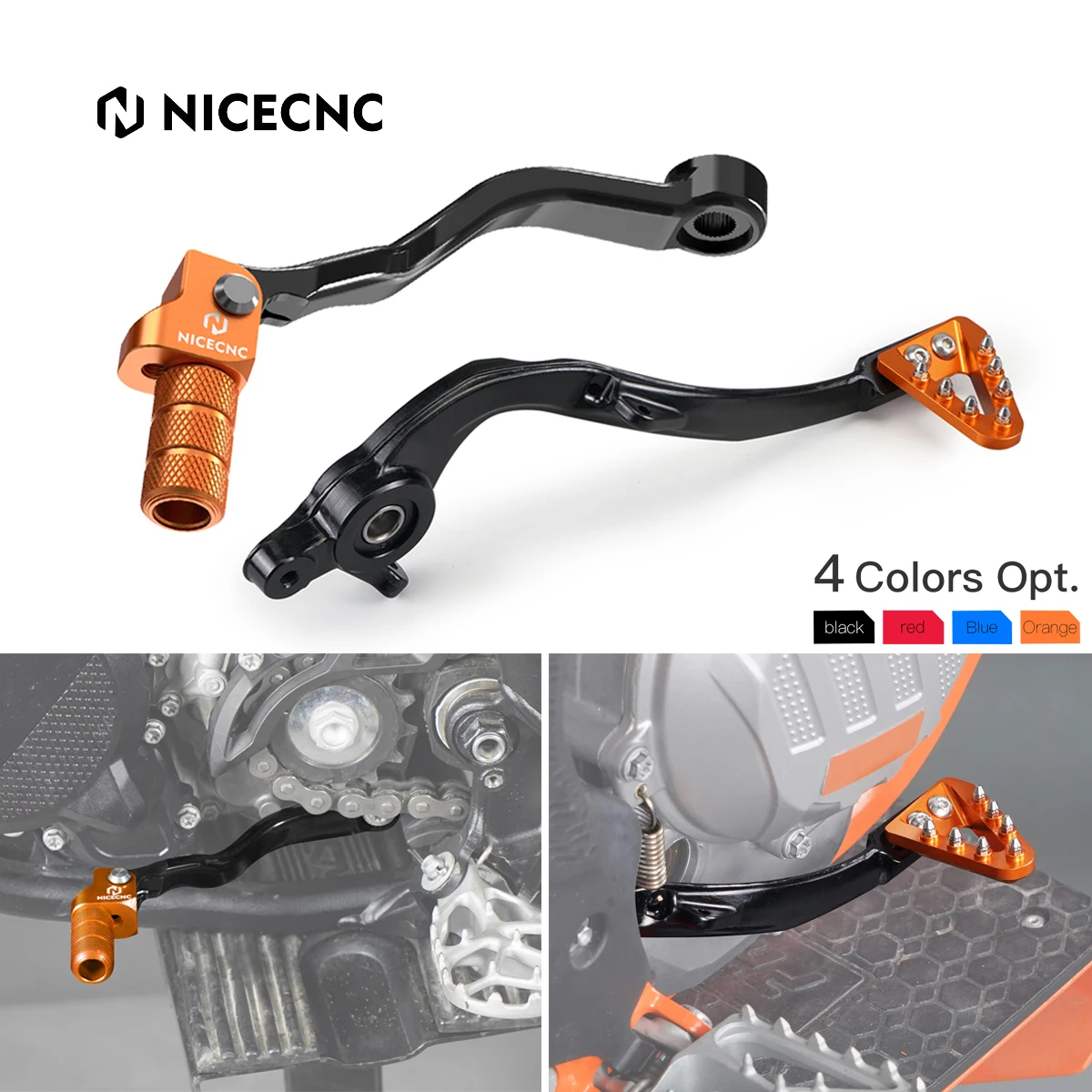 For KTM 2024 EXC 300 EXC250 EXC XCW 150 250 300 Forged Brake Pedal Lever & Shift Lever SX XC 300 250 125 2023-2024 XCW 300 SX250