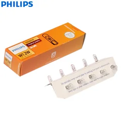 Philips W1.2W T5 12V 1.2W W2x4.6d Vision Standard Car Interior Light Original Plate Lamps Reading Bulbs 12516CP Wholesale 10pcs