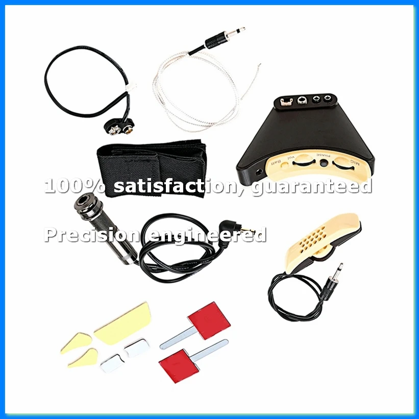 

Microphone Sound Hole Equalizer Piezo Pickup Kit for Acoustic Folk Classical Guitar-ABYS