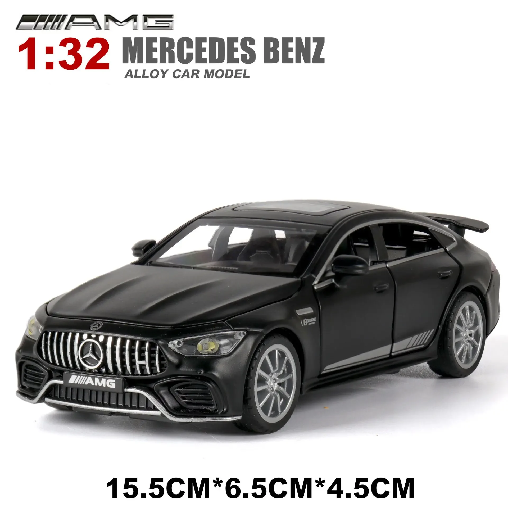 1:32 GT63S Coupe Modello di auto sportiva in lega Fonde sotto pressione e veicoli giocattolo Modello di auto in metallo Simulazione Suono Luce Collezione Giocattolo regalo