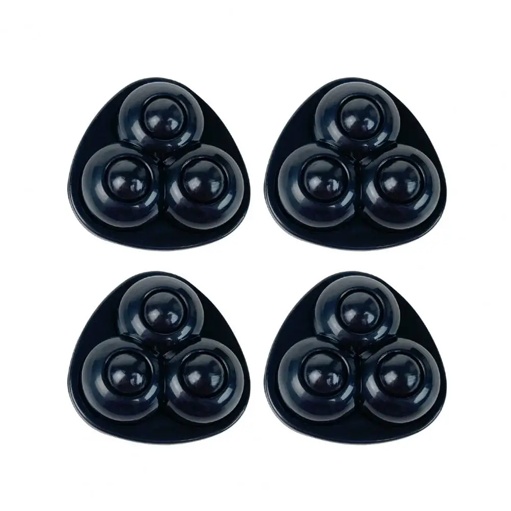 1 Set Mini Ball Wheel Unique 3 Beads Storage Box Bottom Mini Universal Wheel ABS Mini Universal Wheel Office Accessories