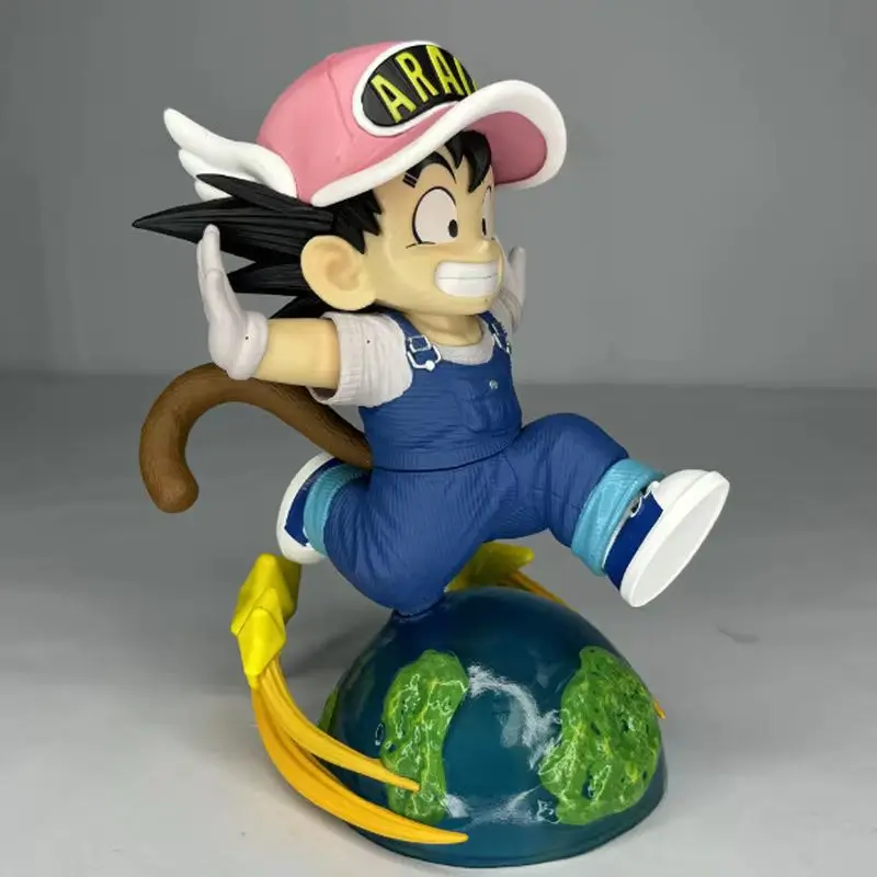 Figures Anime Dragon Ball Son Goku Figure Q Version Goku Cosplay Dr. Slump Figure Models Pvc Statue Toys Decoration Kids Gifts