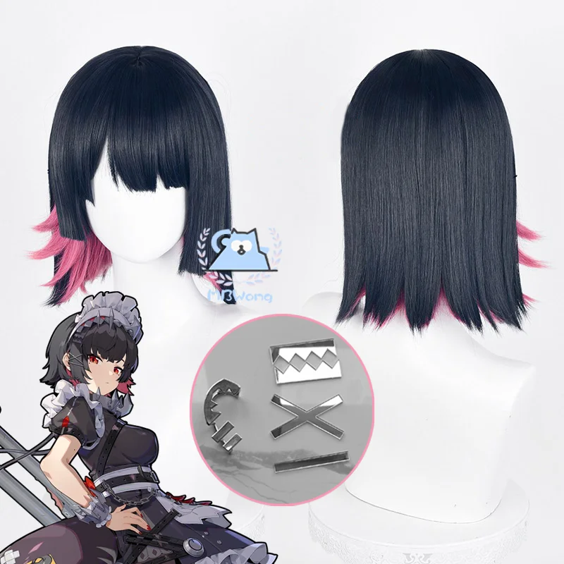 New Game Zenless Zone Zero Ellen Joe Cosplay Wig Long 33cm Wig Victoria Housekeeping Ellen Joe Wig HairHallowmas Carnival