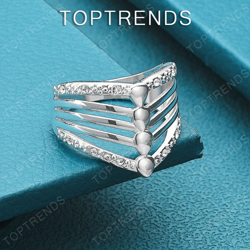 High-Quality Zircon Jewelry 925 Sterling Silver Crown Ring Luxury Accessories For Women Birthday Wedding Party Gift Sizes 7–10