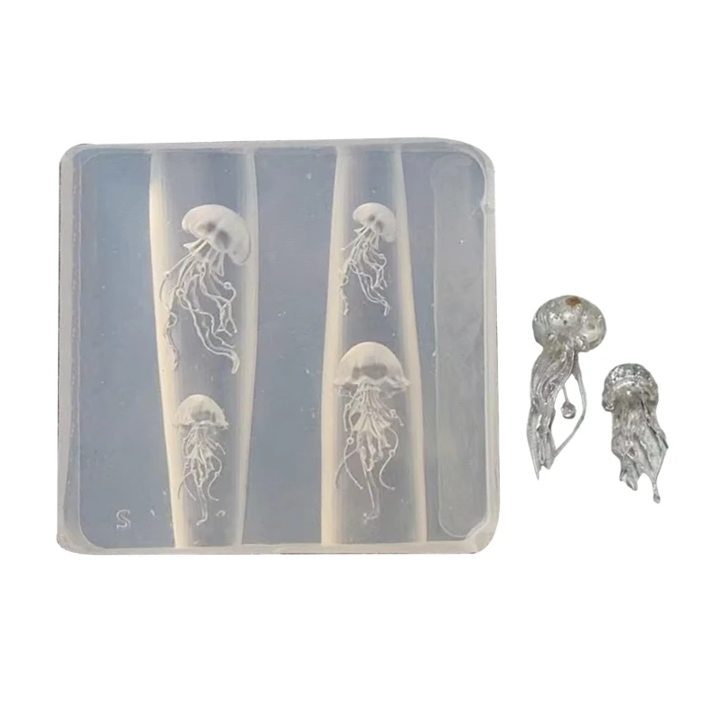 

Силиконовые -украшения для ногтей формируют медузы. Маленькие аксессуары