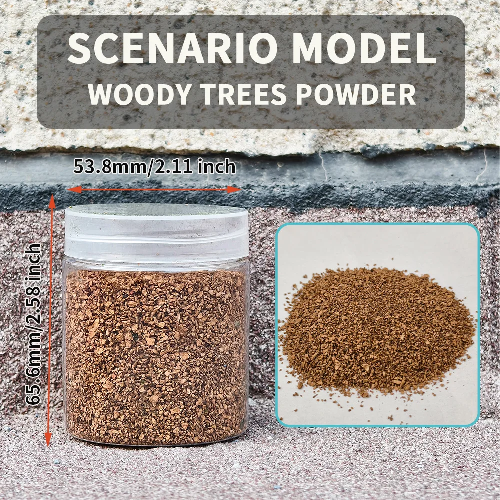 Holz-Baum-Pulver zum Schleifen und Verstreuen von Laub für HO OO N DIY-Modellbau/Baumherstellung/Bausätze/Diorama – Detail 8