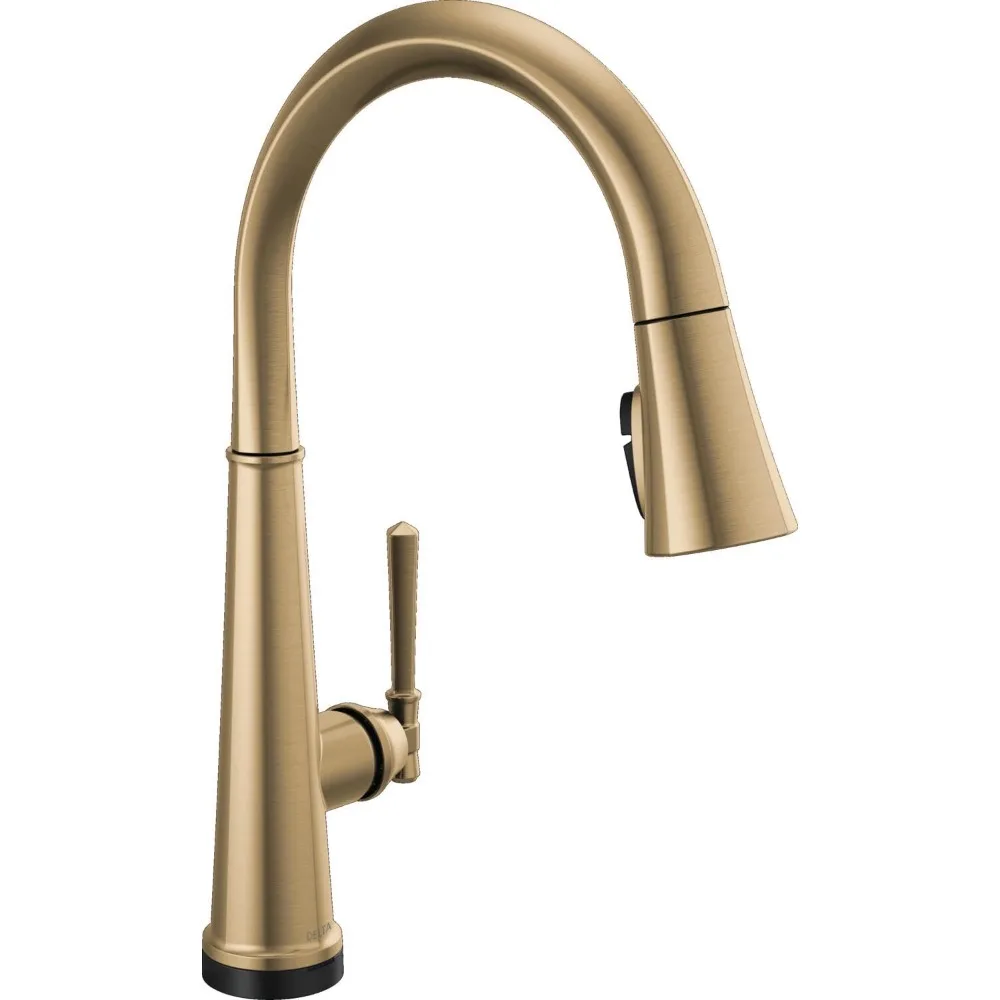 

Emmeline Gold Touch-Activated Pull-Down Spray Kitchen Faucet by Delta