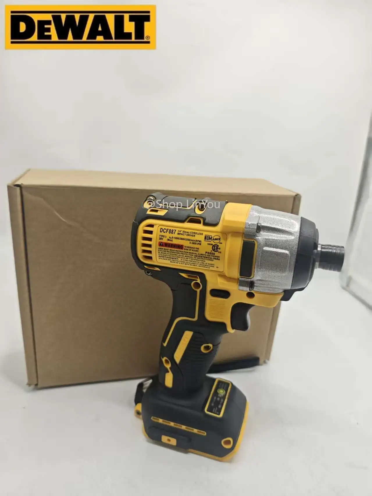 DEWALT DCD887 Electric Impact Driver Drill, 20V Battery, 3250RPM, Brushless Motor Electric Screwdriver Power Tool view 3