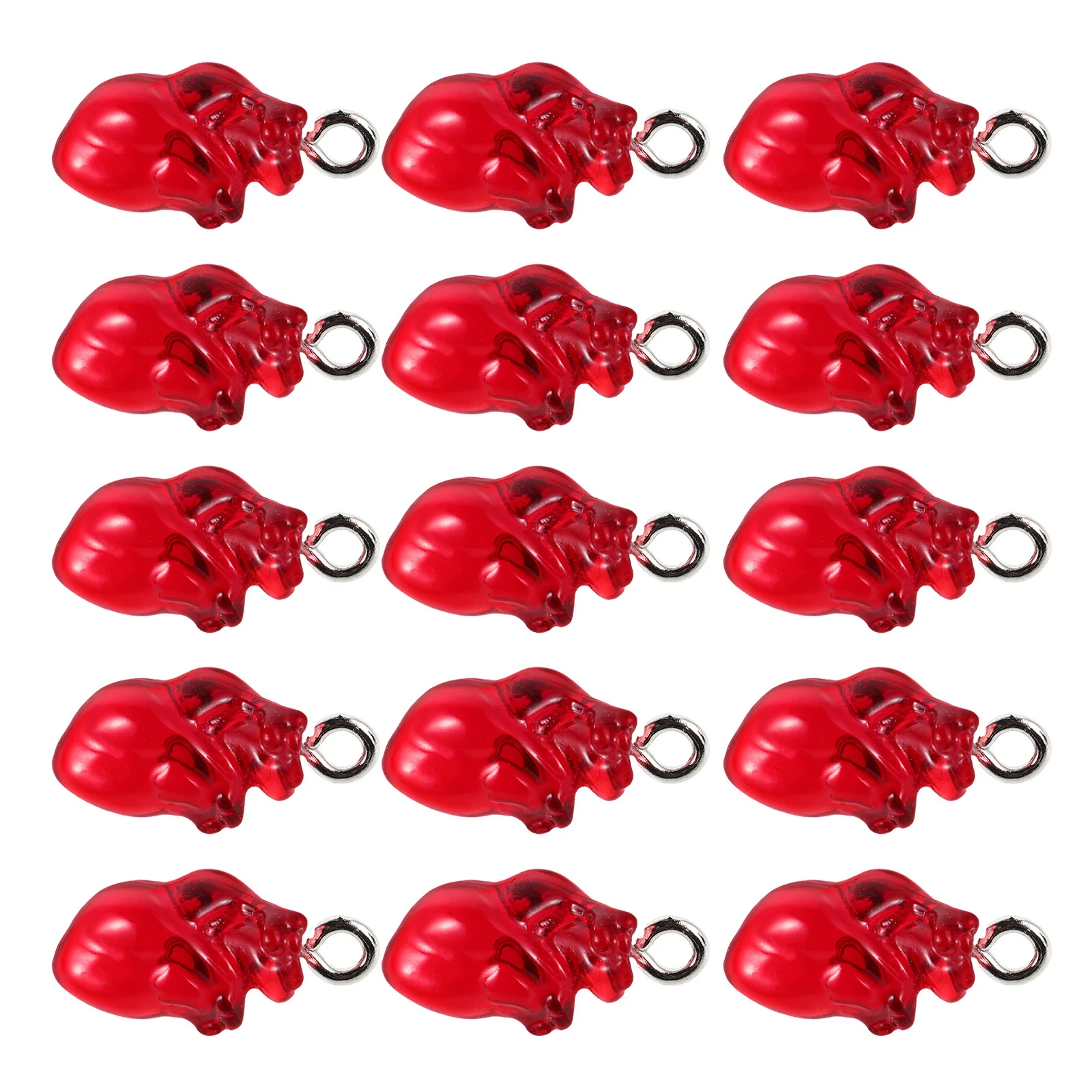 15 قطعة المعلقات على شكل قلب القوطية الأحمر منحوتة السحر DIY بها بنفسك صنع المجوهرات إكسسوارات الهالوين للأقراط والقلائد والأساور