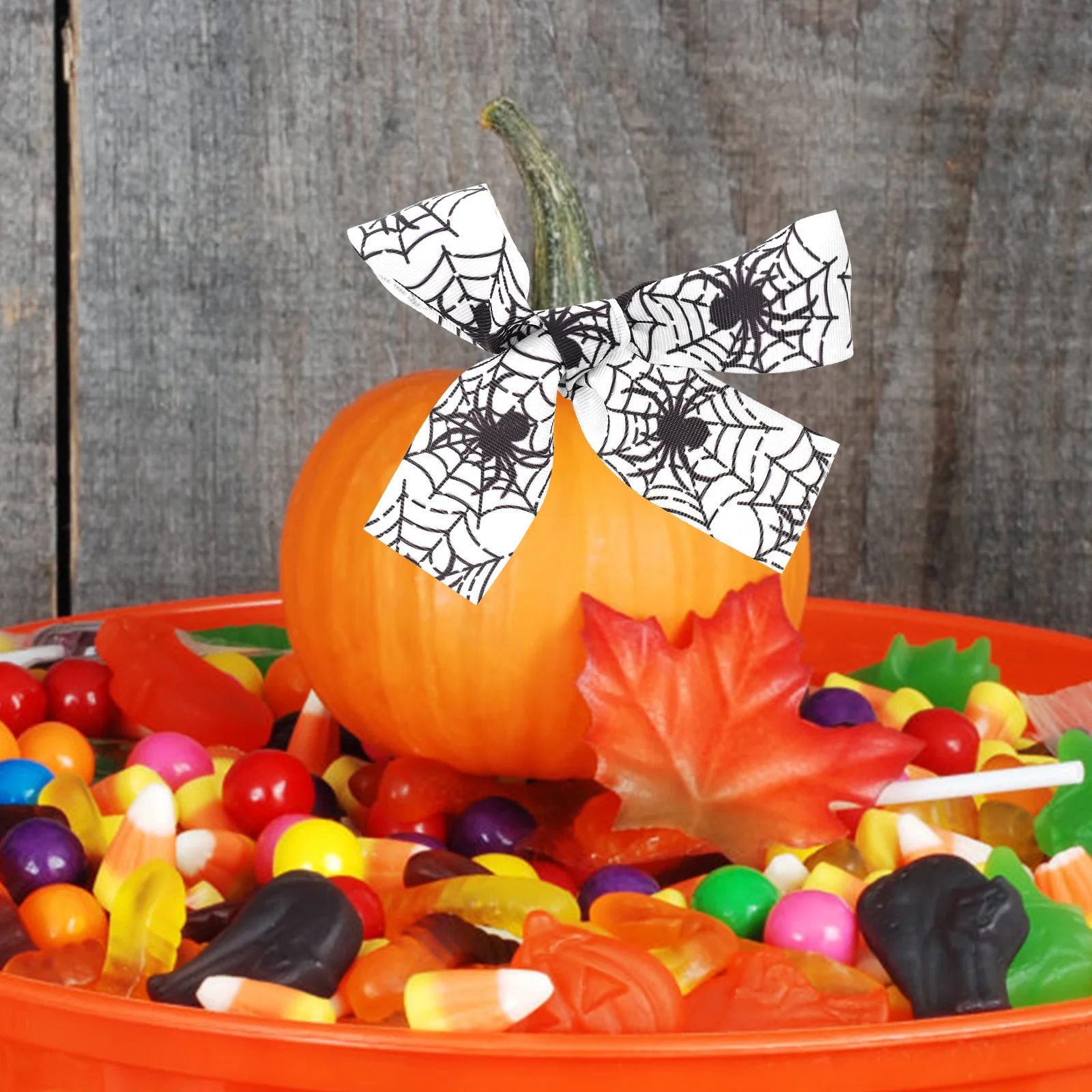 

Printed Decorative Ribbon for Halloween DIY Gift Wrapping Bow Making Party Craft Ribbon DIY Ribbons Gift Box Packing Ribbons