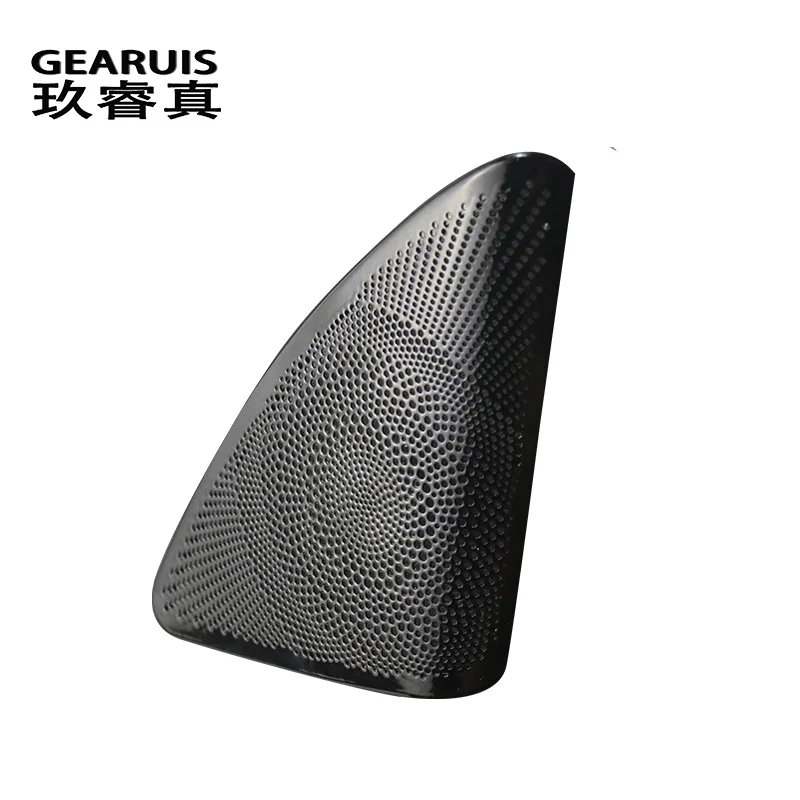 Autocollant de garniture de colonne B de fenêtre de haut-parleur de twecirculation de style de voiture, couverture de haut-parleur audio de porte de voiture, accessoires noirs, Audi A4, B8, 2009-2016