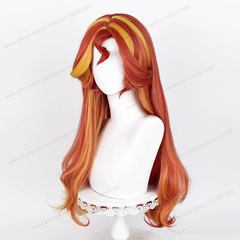 Sunset Shimmer Cosplay Wig 68cm Long Women Hair  Anime Cosplay Wig Halloween Heat Resistant Synthetic Wigs image 5