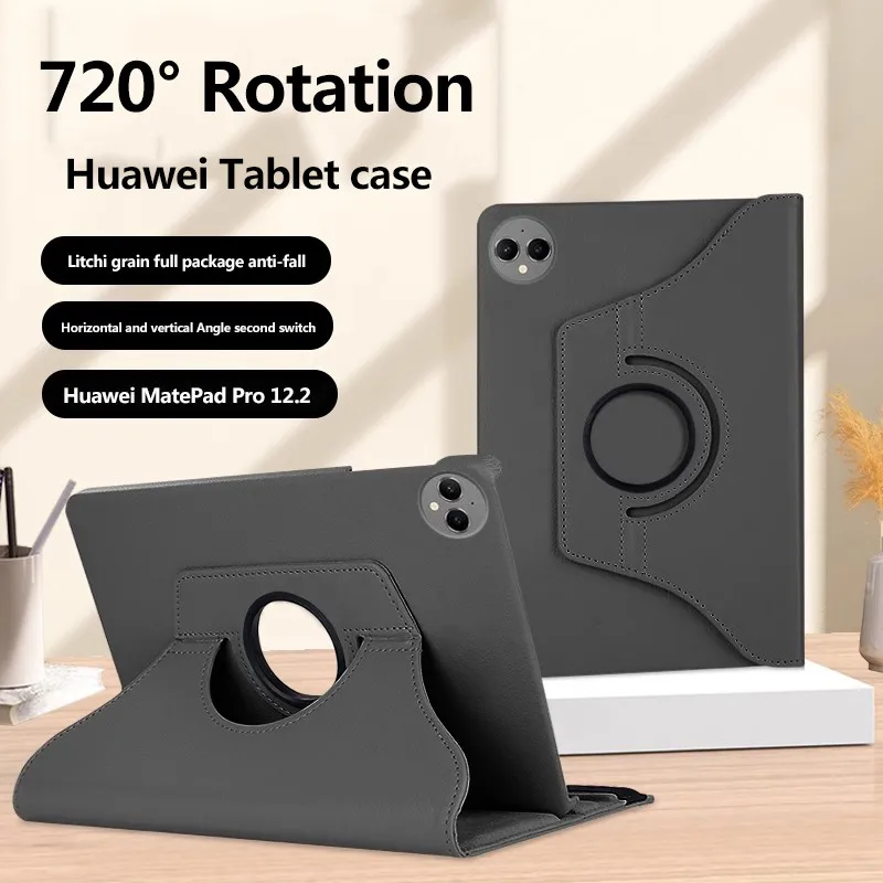 360 Rotating Case For Huawei MatePad 12 X 2024 Pro 12.2 Air 12 SE 11 Air 11.5 S 11 11.5 PaperMatte Pro11 10.4 T10S T10 SE 10.1