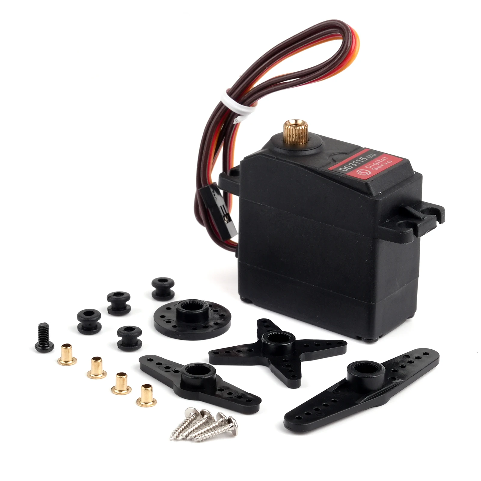 DS3115MG 15KG Servo Digital 180 ° /270 ° /360 °   Motor giratório 4,8-6,8v para carros/aviões robóticos