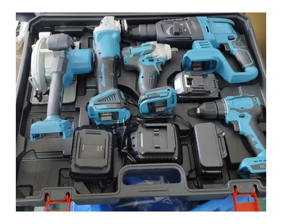 

Machines Battery Hammer Impact Drill Electric Wrench Brushless Cordless Tools Kit Combo Wholesale Power Tool Sets