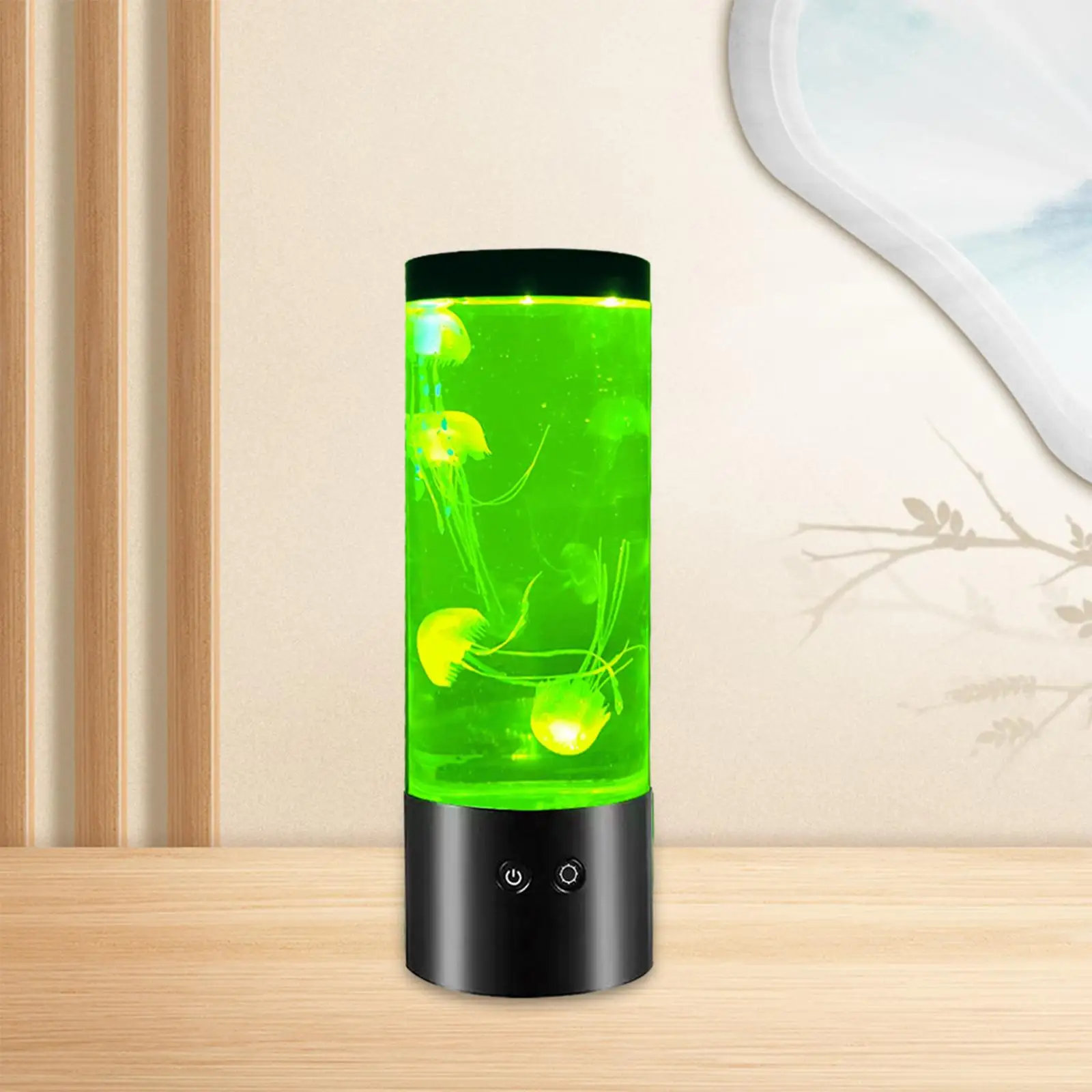 Jellyfish Lamp Romantic Gift USB Powered Aquarium Tank Night Light Desk Lamp for Holiday Restaurants Bedroom Office Dormitories