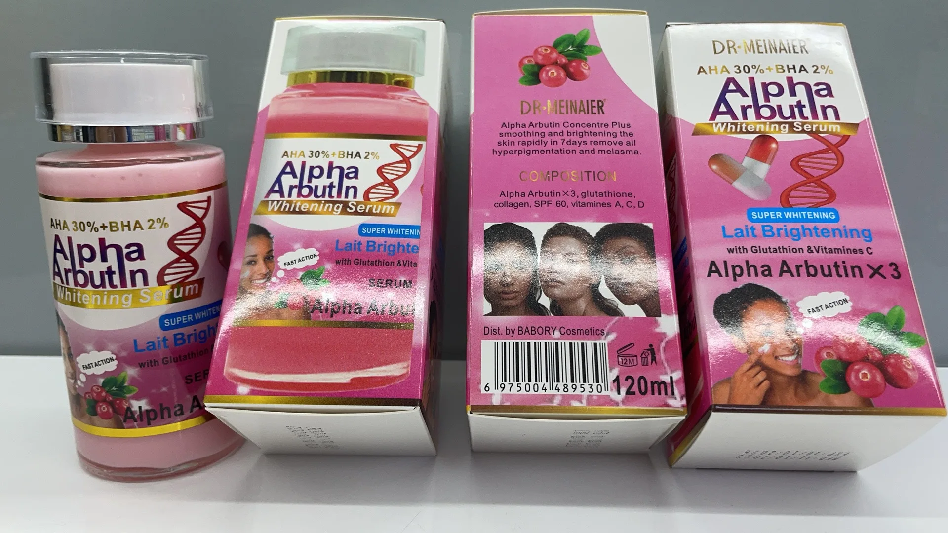 Alpha Arbutin Serum AHA 30%+ BHA 2%  Keeps Face Smooth Brightening Moisturizing Improving Dullness Dark Skin Beauty Care Cream