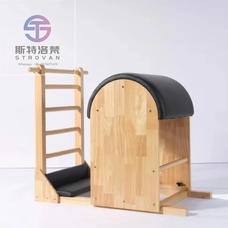 Hot Sale Professional Good Quality Gym Home Wood Material Yoga Training Exercise Pilates Ladder Barrel