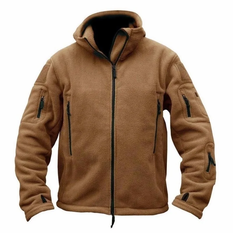 Military Man Polar Fleece Tactical Jacket Outdoor Polartec Thermal Breathable Sport Hiking Jacket