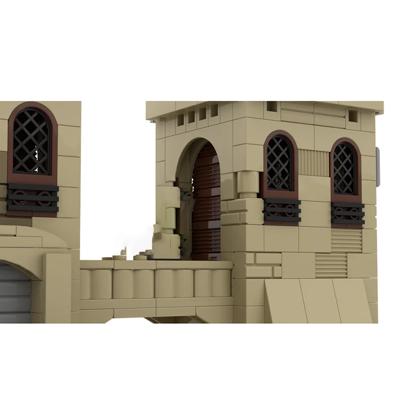 Medieval Castle Model Moc Building Bricks Modular Desert Tower # 4 Model Technology Blocks Christmas DIY Toy Construction Gifts