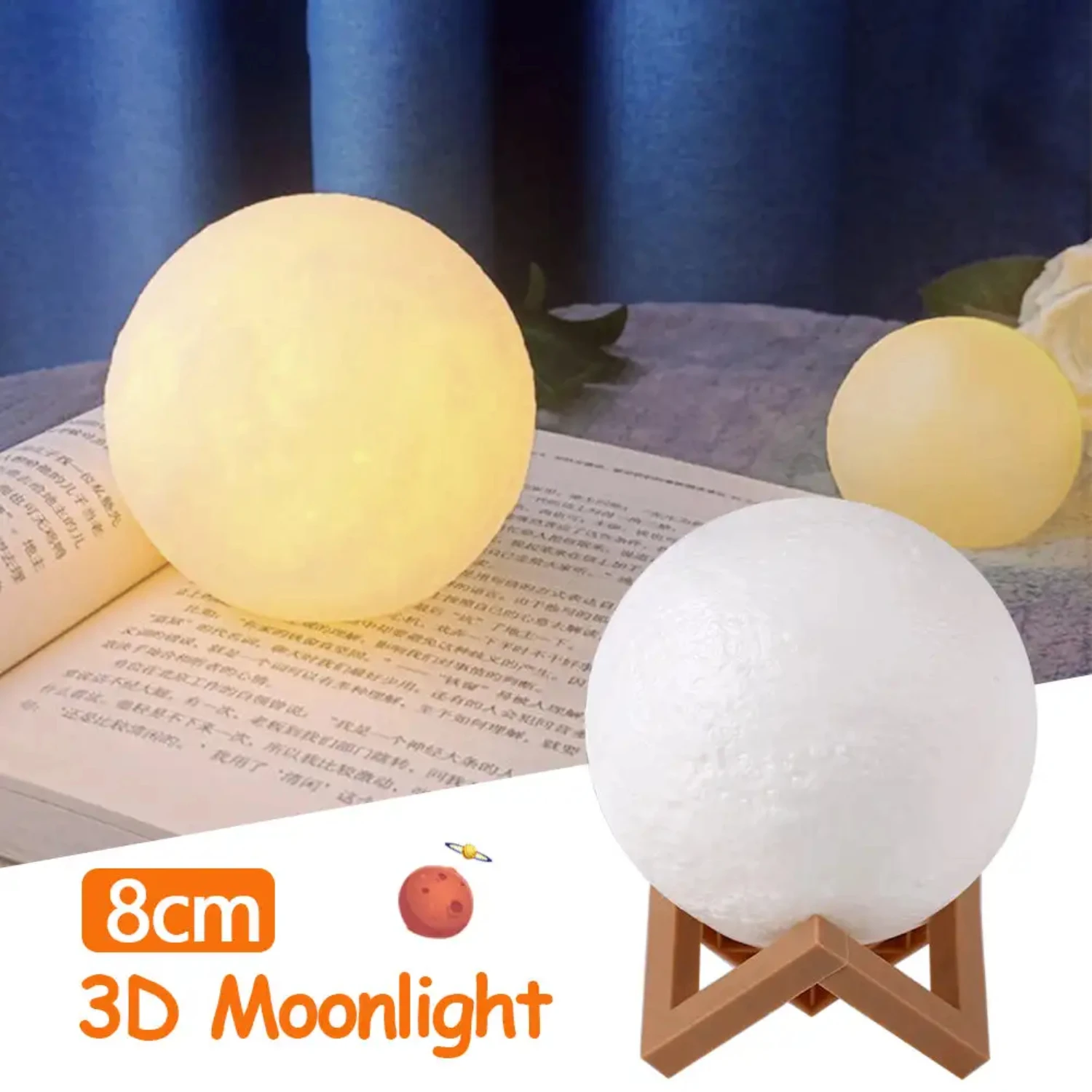 

New e Colorful and Vibrant Battery Operated 3D Printed Children's Lamp. This LED Night Light features Changeable Colors, perfect