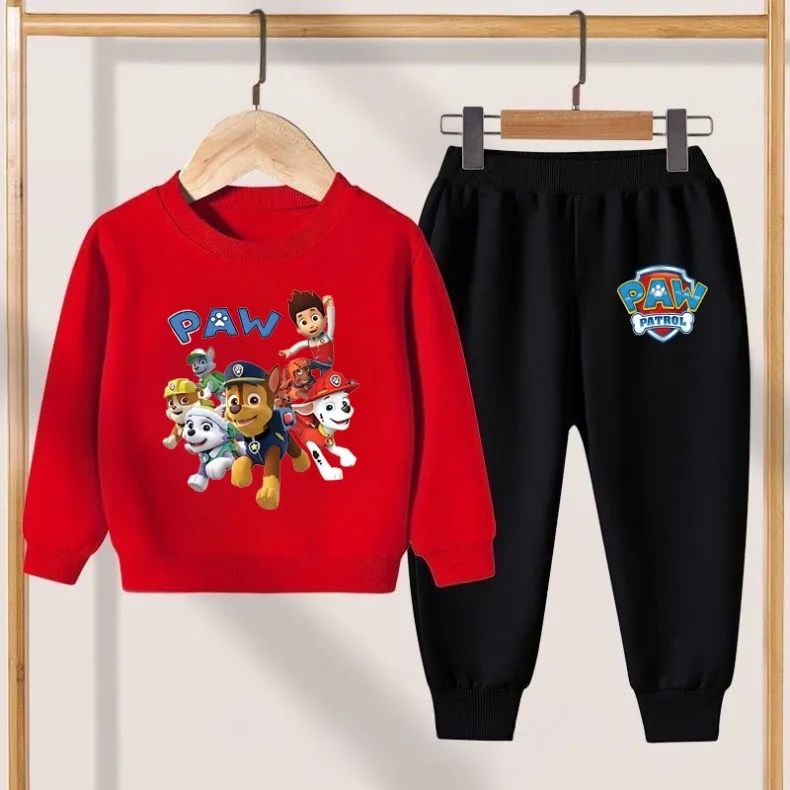 2026 Herbst Jungen Pullover Lange Hose Zweiteiliges Set Kinder O-Ausschnitt Hoodies Hosen 2-teiliger Anzug Kinder Mode Trainingsanzug Neu – Detail 10