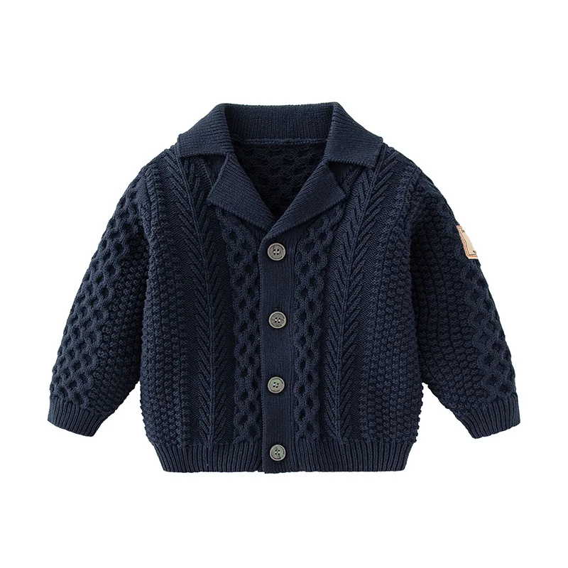 New Brand Baby Sweater Spring Autumn Knitted Baby Boys Girls Clothes Cardigan Baby Jacket Infant Bebe Coat Blue Outwear 3-24M