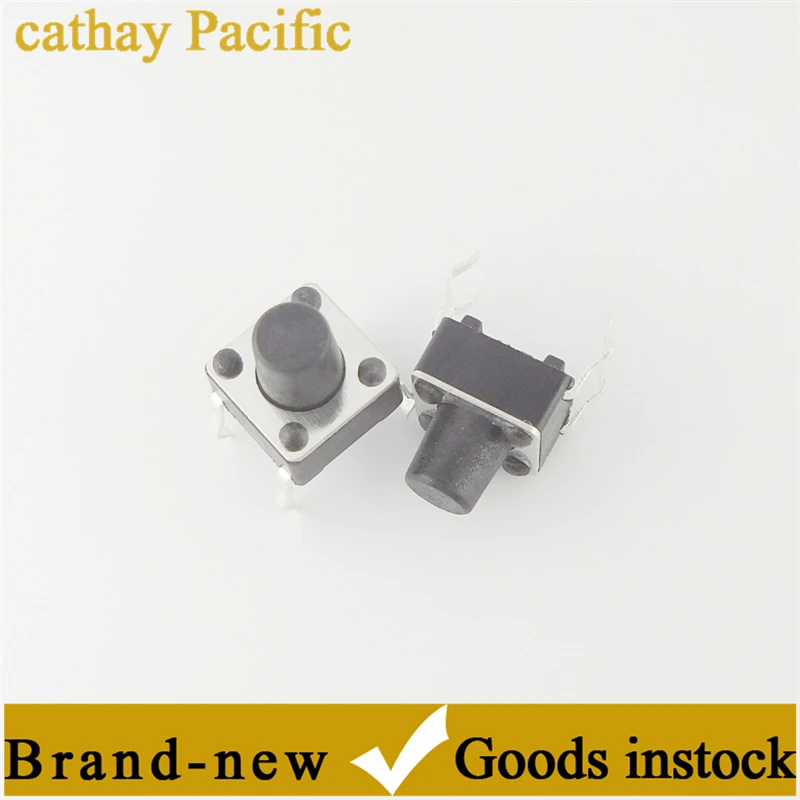 100 pieces of tact switch in-line vertical 4-pin micro-motion button 6x6x7 size new stock supply one-stop BOM list file inquiry