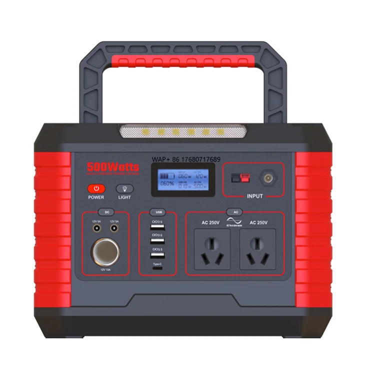 Solar energy storage  solar generator 110v 220v 500w portable power station solar generator