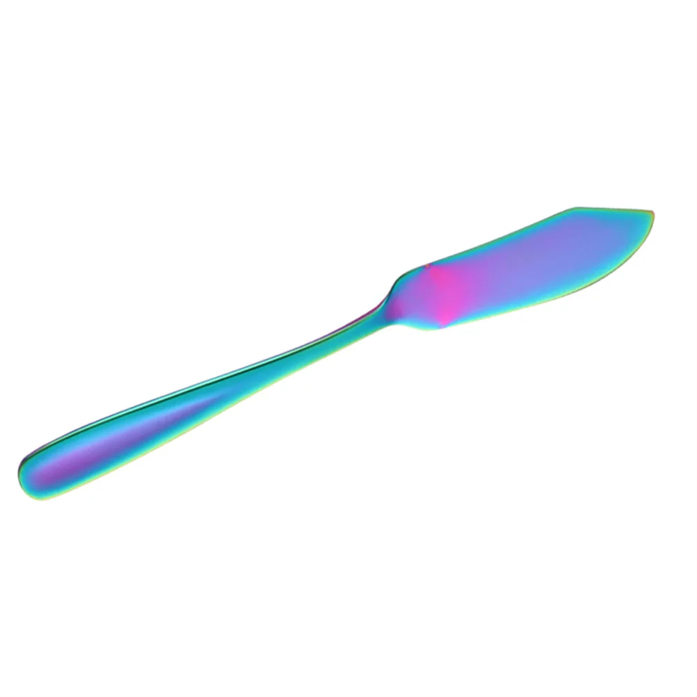 

Stainless Steel Butter Knife For Cheese Butter Slicing, Multi-Purpose Jam Cream Spreader, Fork Tip Cutter, Baking Kitchen