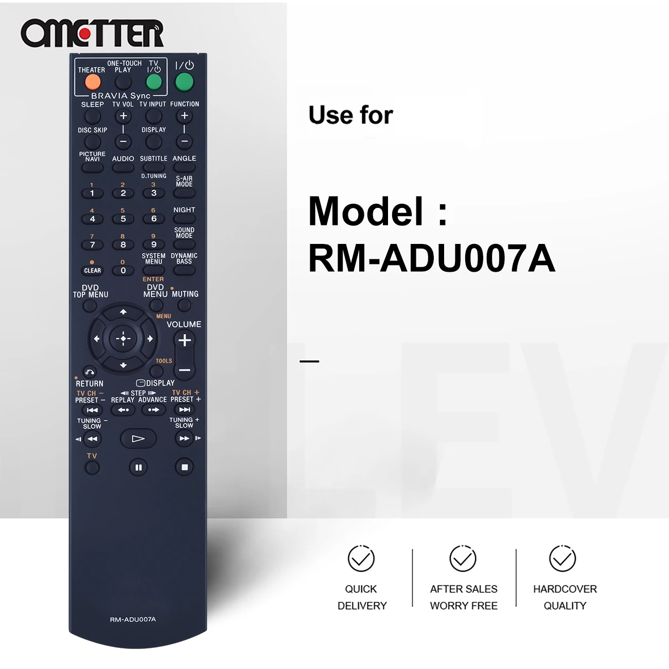 العالمي الصوت والفيديو اللاعبين التحكم عن بعد الأشعة تحت الحمراء لاستبدال نظام سوني AV RM-ADU007 DAVHDX274 HCDHDX275 DAVHDZ2