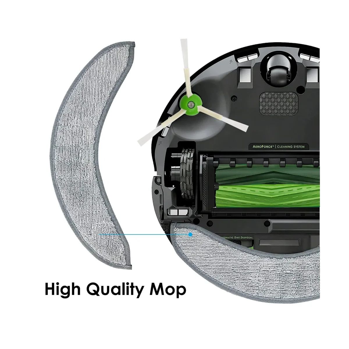 4 Stuks Vervangende Dweilpads Voor Irobot Roomba Combo J7 + Robot Vacuüm Microfiber Wasbare Herbruikbare Dweildoek