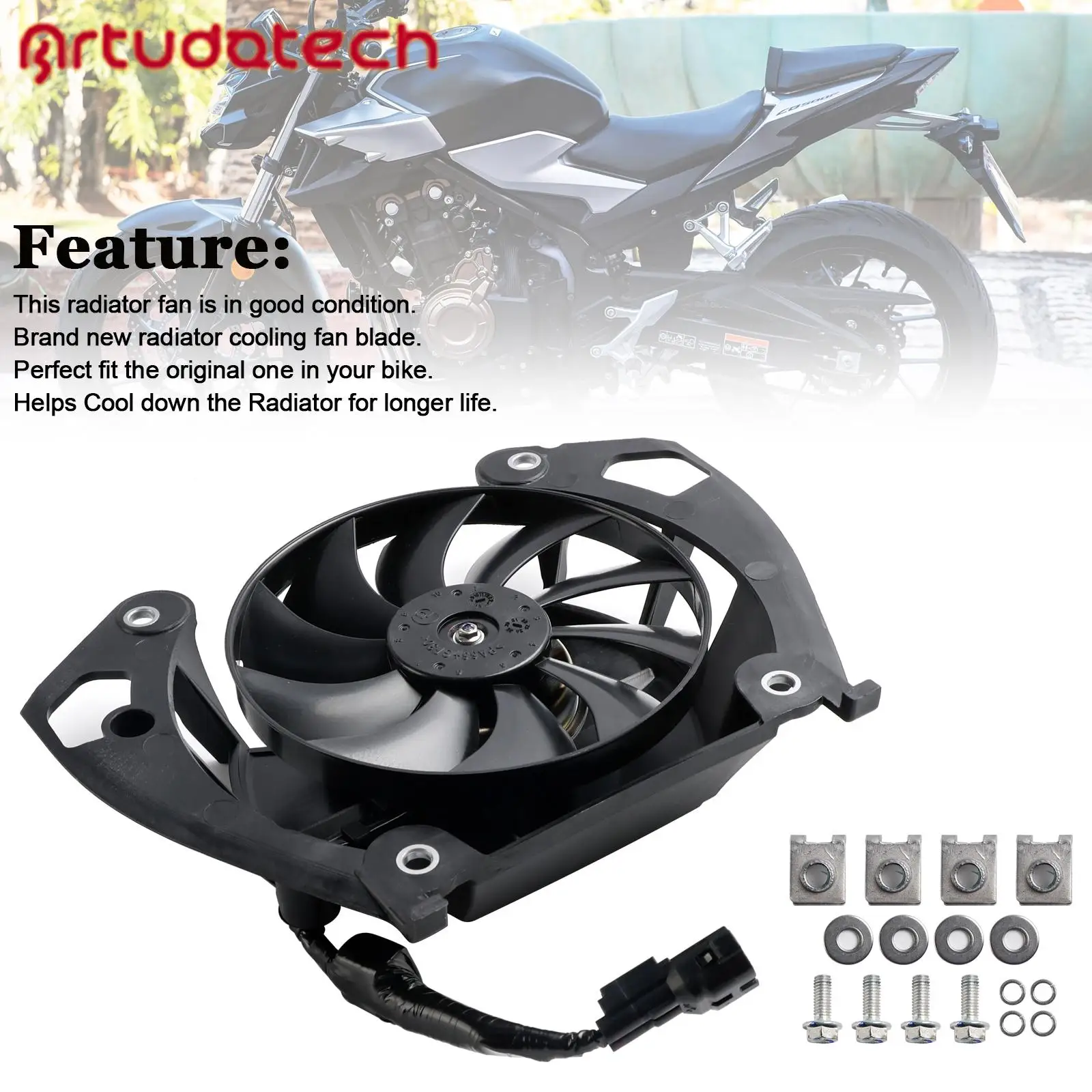 Engine Radiator Cooling Fan Blade for HONDA CB500F CB 500 F 2019-2021