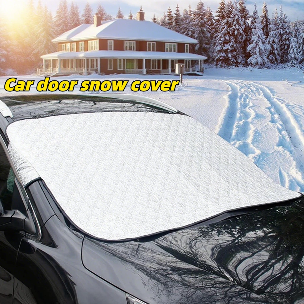 

Снежный чехол для двери автомобиля, солнцезащитный козырек, лобовое стекло автомобиля, снежный солнцезащитный козырек, водонепроницаемый защитный чехол, передний чехол для лобового стекла автомобиля