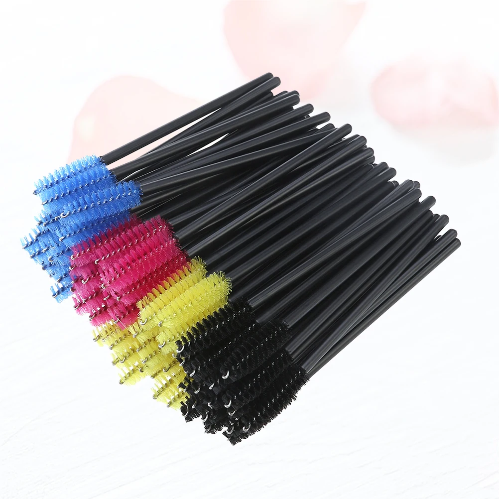 200 Stück Einweg-Wimpernbürsten mit Kunststoffgriff, feine, dichte Borsten, perfekt für Make-up-Anwendungen, Mascara-Stäbe