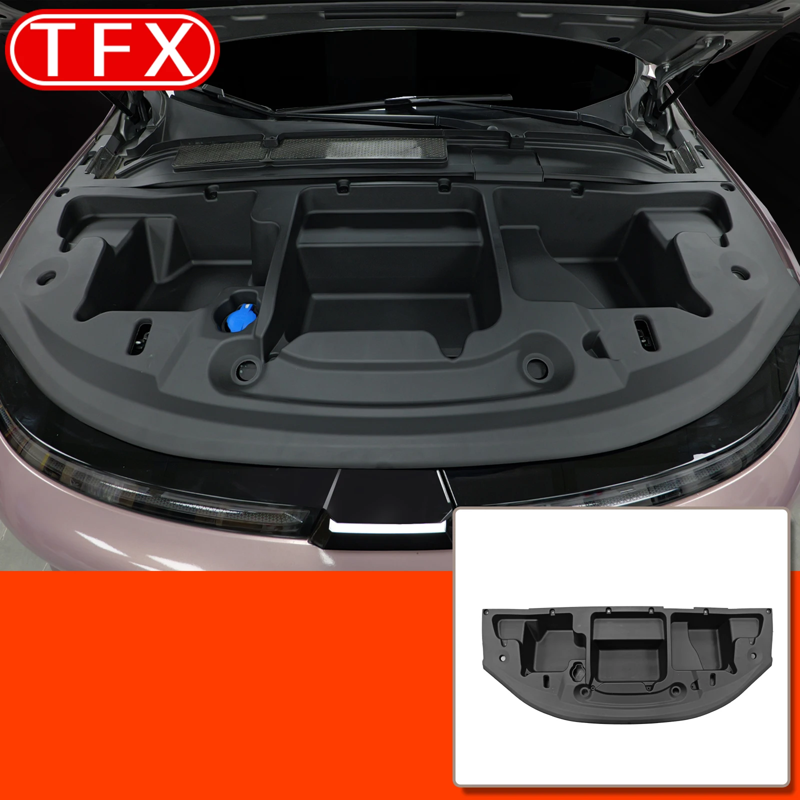 For Xpeng G6 XiaoPeng 2023 2024 Car Styling Front Hood Storage Box Protective Installation Plate Trunk Storage Auto Accessories