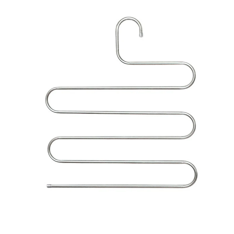 5 طبقات شماعات ملابس متعددة الوظائف غير قابلة للانزلاق بانت تخزين الرف رف القماش مع وظائف متعددة للتعليق والتخزين