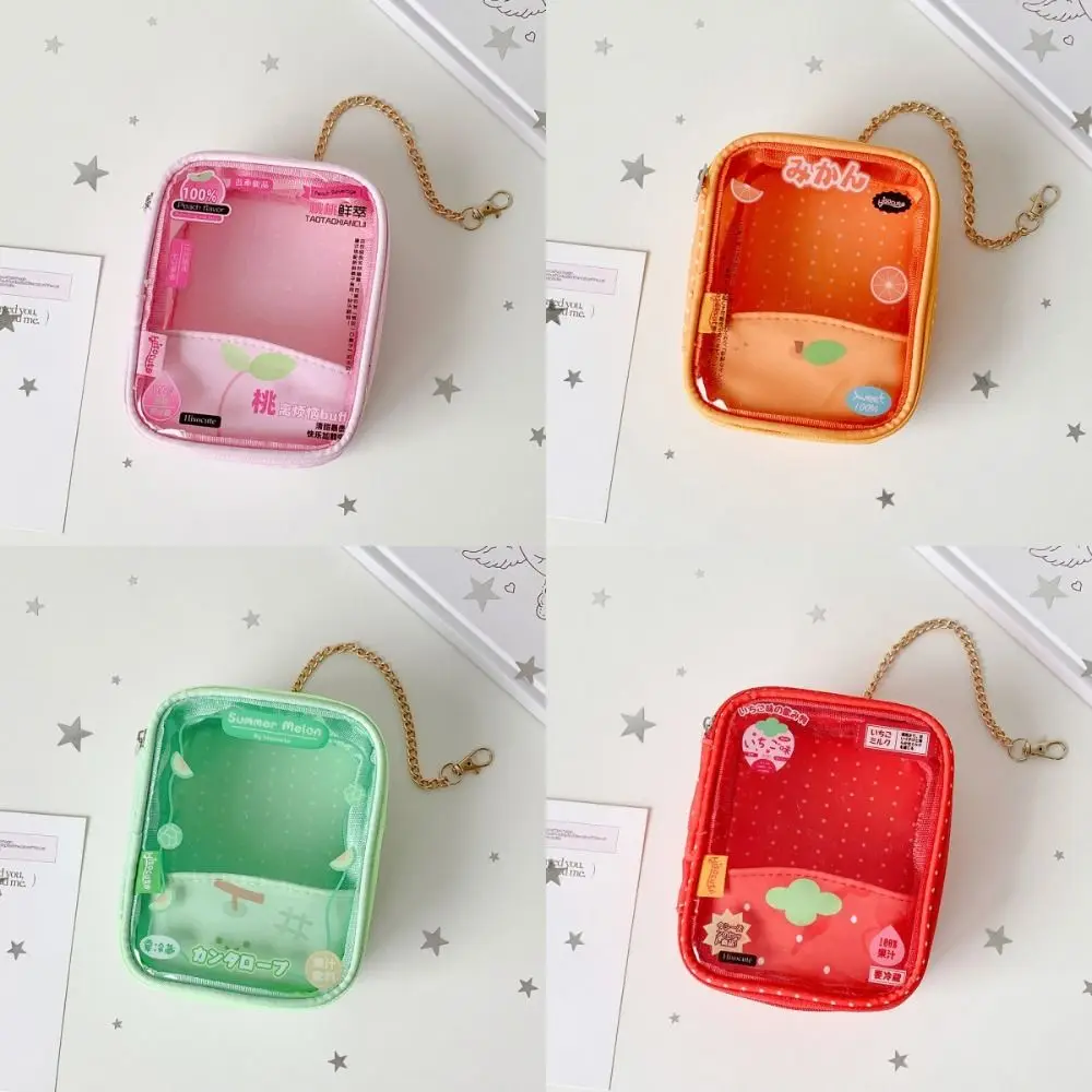 Trendy PVC 10CM Outing Bag Dustproof Portable Storage Display Bag Transparent Clear Ita-bag Small Item Bag