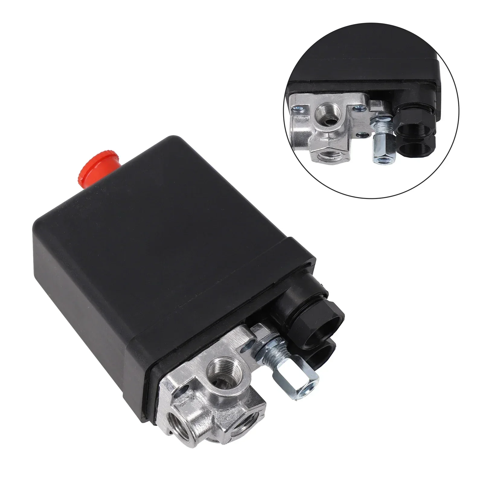 Heavy Duty Air Compressor Pressure Switch Metal 240V Valve 90 PSI -120 PSI Save Electric Energy ON/OFF Load/Unload