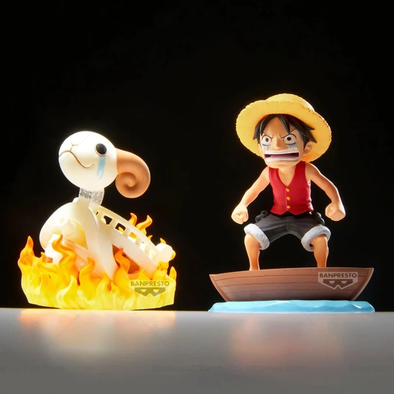 En Stock Bandai Banpresto figuras de Anime de una pieza WCF Going Merry Monkey D Luffy PVC modelo de figuras de acción juguetes DT