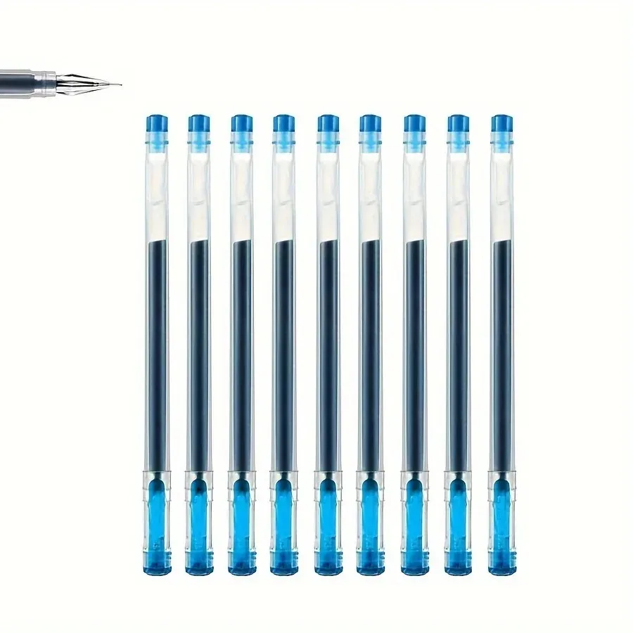 12 stks/set Diamond tip Gel Pen Fijne 0.38mm Grote capaciteit Zwart/Blauw/Rode inkt Examen Ondertekening Schrijven School kantoorbenodigdheden Statione