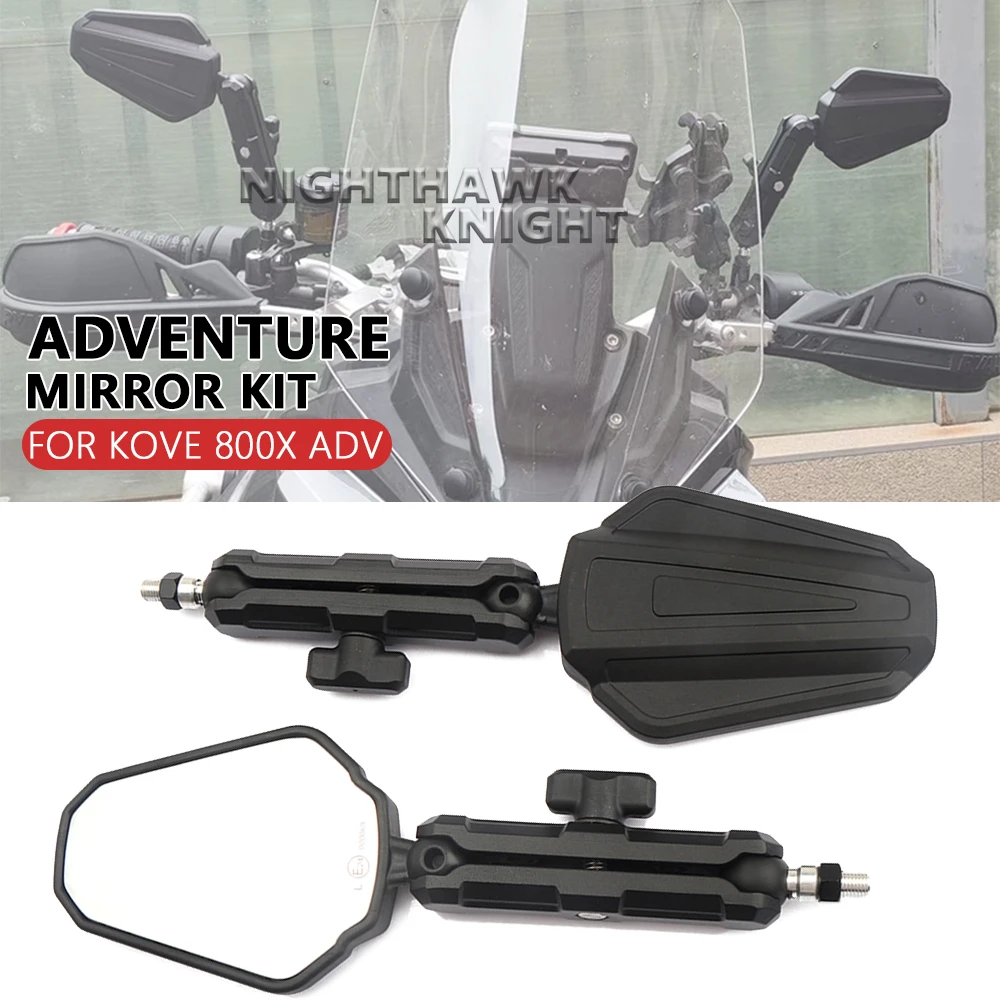 

For KOVE 800 X ADV 800X RALLY Adventure Motorcycle Accessories West Wind Rearview Mirror ADVENTURE MIRROR KIT Foldable Mirrors