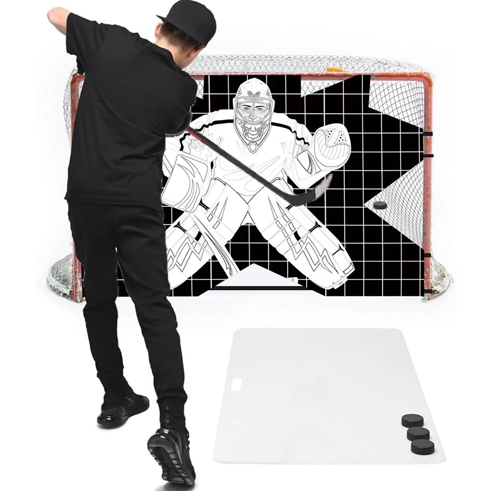 

Hockey Goalie Shooting Target Street Hockey Net Goalie Target Hockey Shooting Training Aid for Practicing Shooting Accuracy