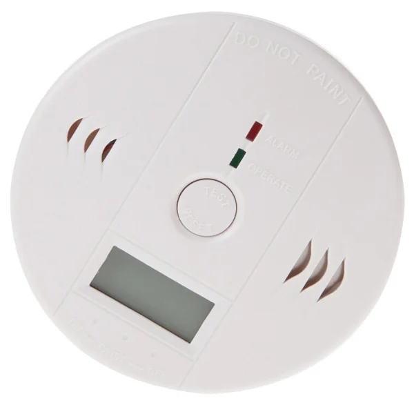 Alarme de monoxyde Co Portable blanche, écran de rétro-éclairage LCD, Protection domestique, monoxyde
