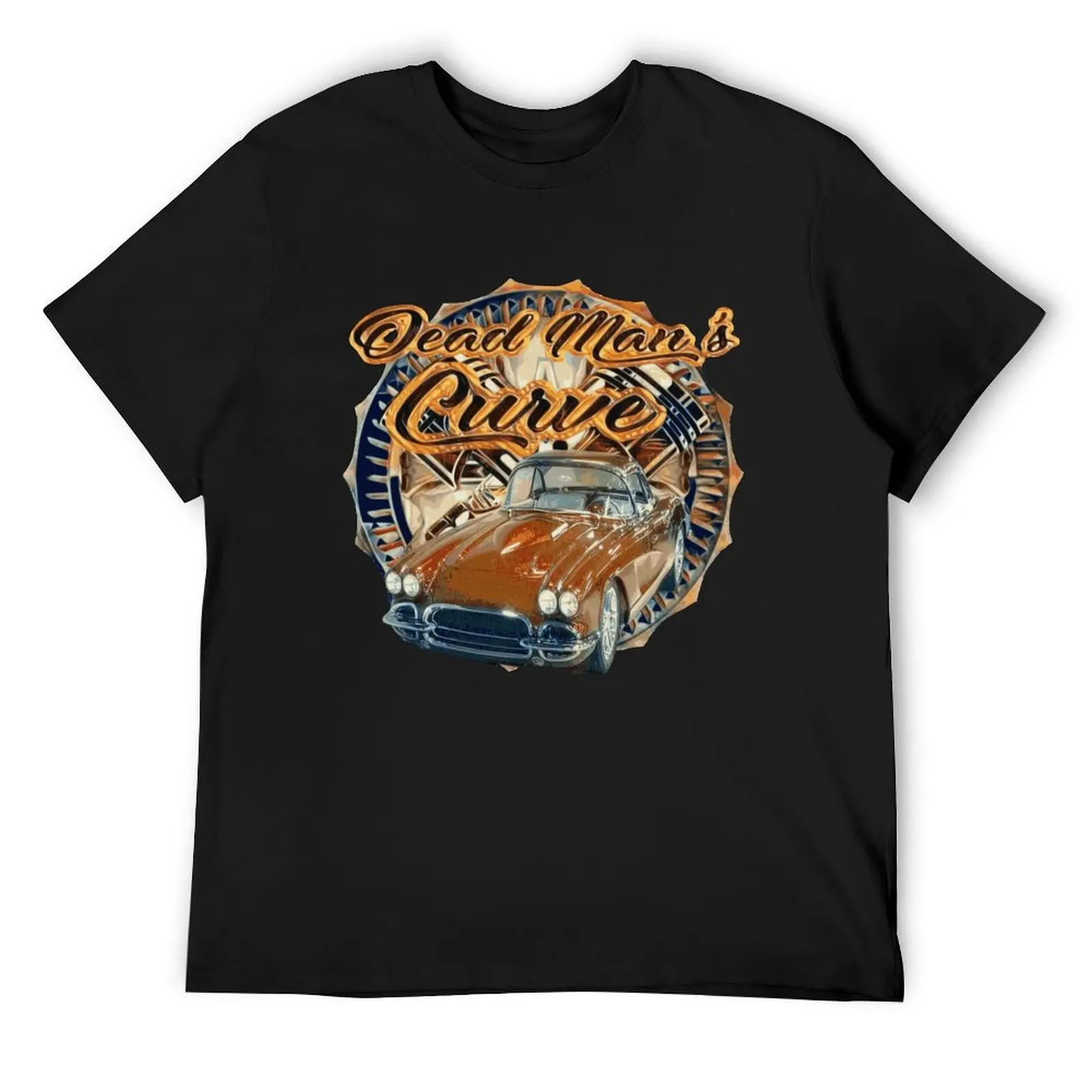 Dead man's curve vette T-Shirt man clothes cotton graphic tees plus sizes shirts graphic tees plain white t shirts men