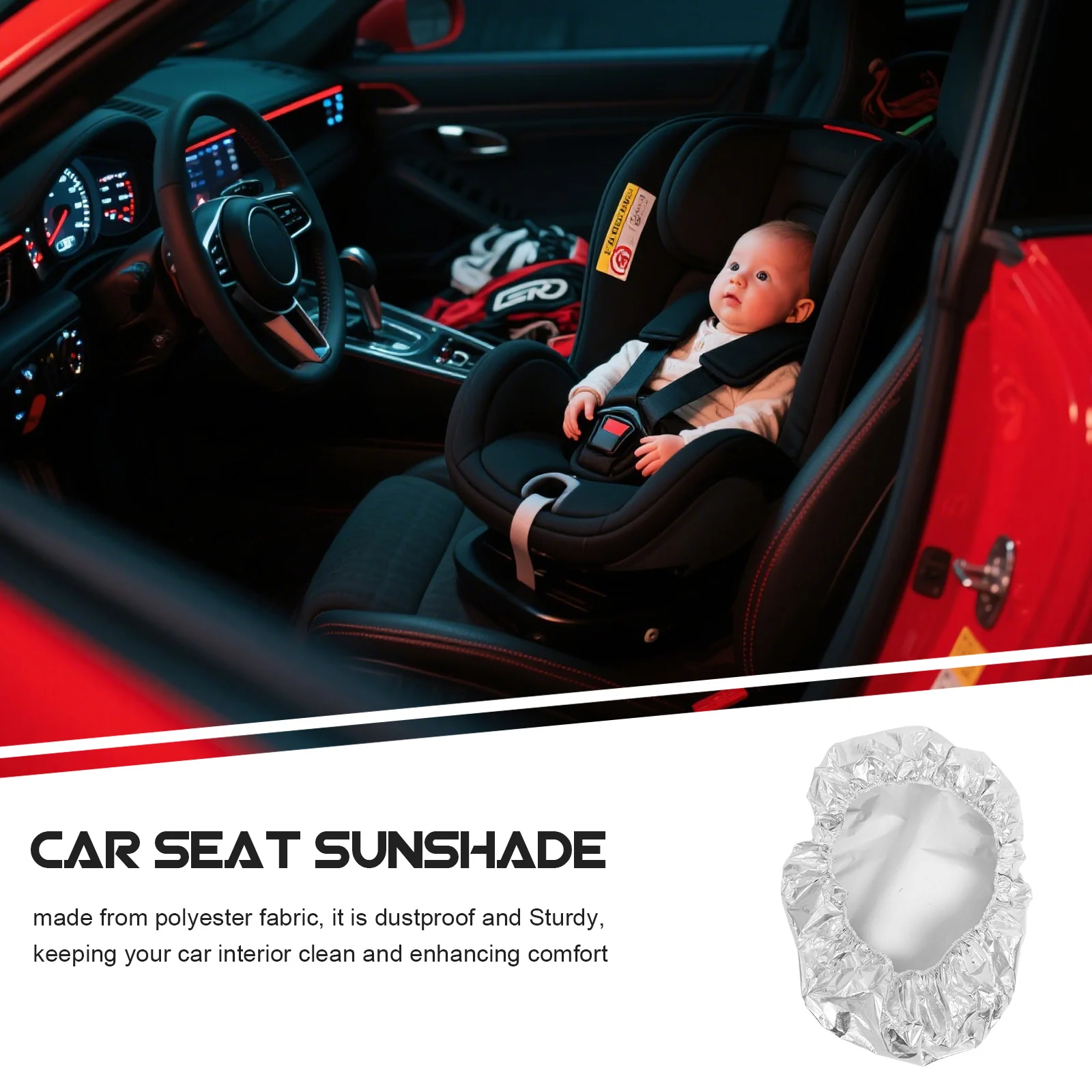 الأطفال مقعد السيارة ظلة غطاء الأشعة فوق البنفسجية حماية الغبار البوليستر النسيج المظلة المحمولة لسيارات الدفع الرباعي السيارات السفر الاستخدام في الهواء الطلق