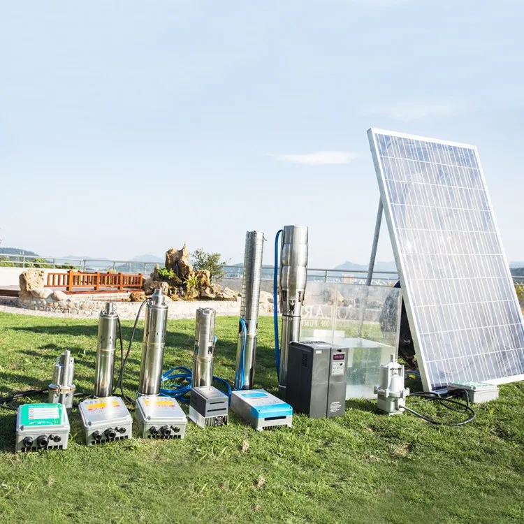 

Гибридный солнечный водяной насос AC/DC 4 дюйма с крыльчаткой из нержавеющей стали SS304, 110В, с контроллером MPPT для сельскохозяйственного орошения